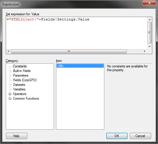 Учим MS SQL Server Reporting Services 2008 R2 показывать HTML в отчетах