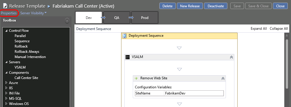 Управление релизами в Visual Studio 2013