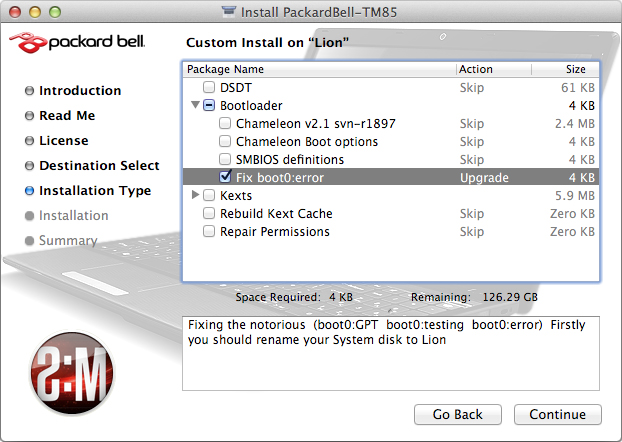 Установка Hackintosh на примере Packard Bell TM85 Установка Hackintosh на примере Packard Bell TM85