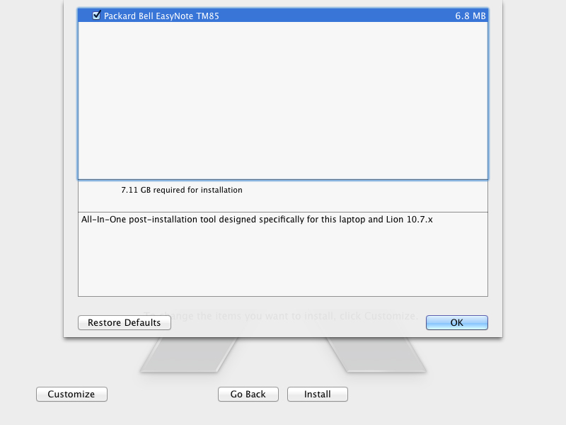 Установка Hackintosh на примере Packard Bell TM85 Установка Hackintosh на примере Packard Bell TM85