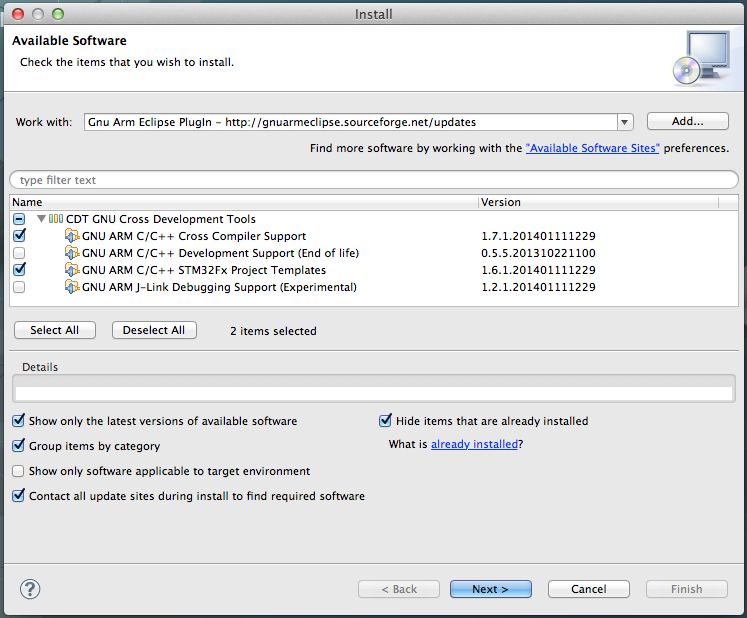 Установка ST LINK V2 в MAC OS X для разработки под STM32