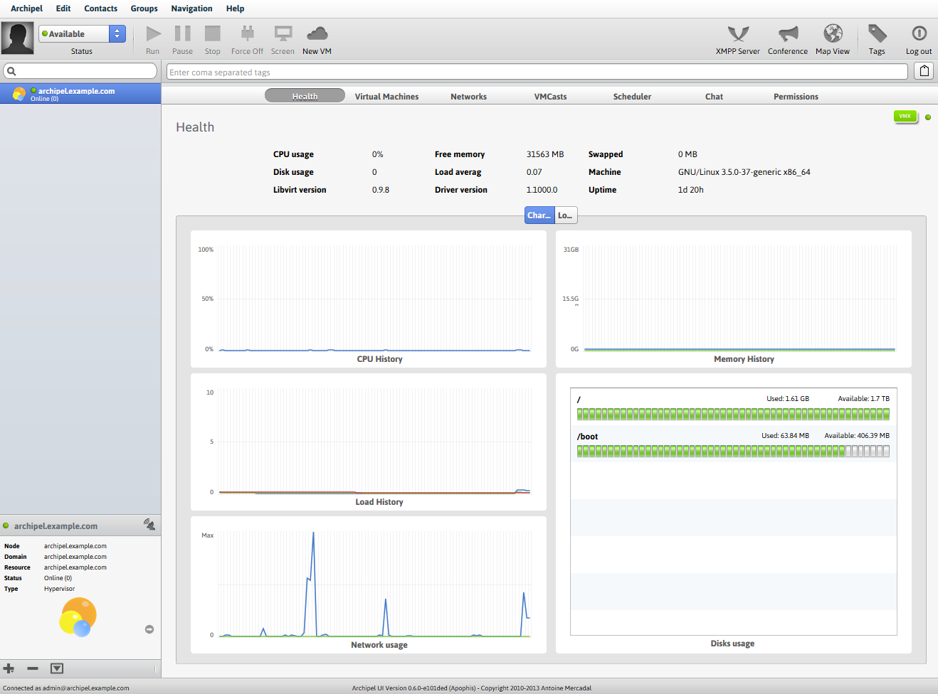Установка и использование Archipel для управления виртуальными машинами Установка и использование Archipel для управления виртуальными машинами