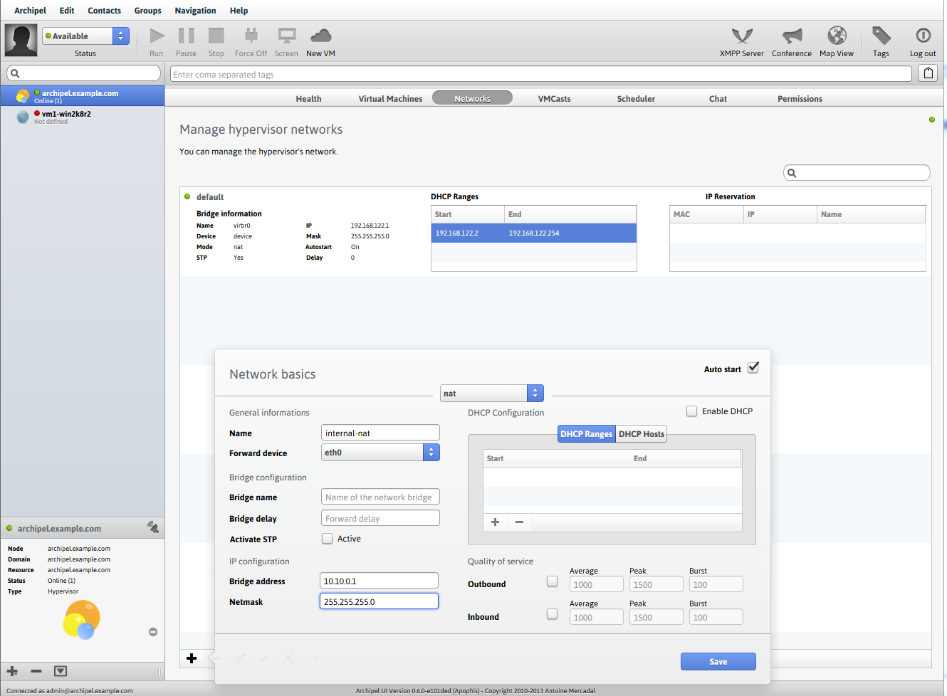 Установка и использование Archipel для управления виртуальными машинами Установка и использование Archipel для управления виртуальными машинами