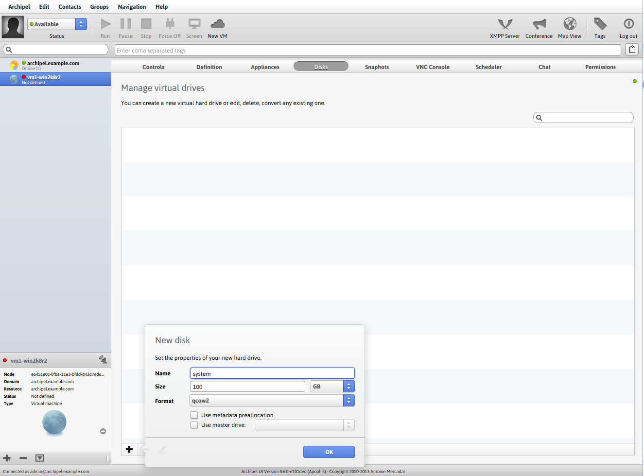 Установка и использование Archipel для управления виртуальными машинами Установка и использование Archipel для управления виртуальными машинами