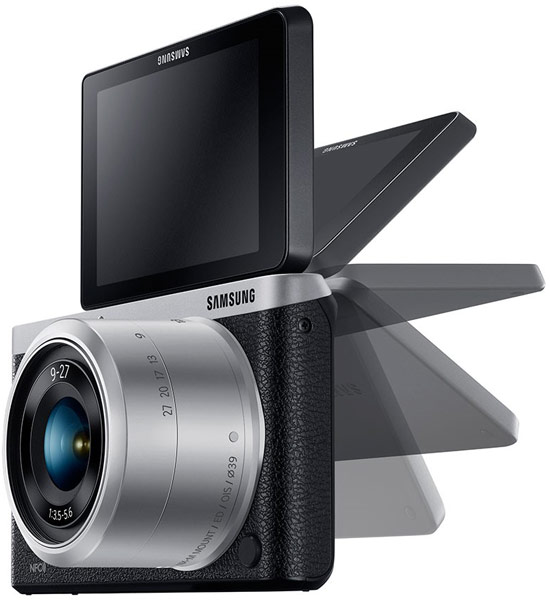 Камера Samsung NX mini размерами 110 x 62 x 23 мм весит 196 г