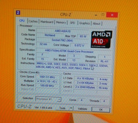 Фактически, AMD FX-670K представляет собой APU Richland с заблокированным GPU