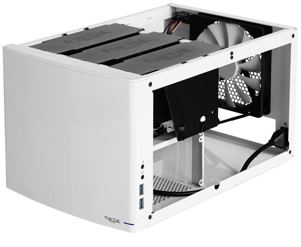 Корпус Fractal Design Node 304 размерами 250 х 210 х 374 мм рассчитан на платы типоразмера Mini-ITX и DTX