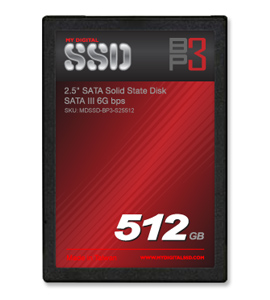 Объем SSD семейства MyDigitalSSD Bullet Proof 3 (BP3) достигает 512 ГБ