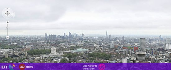 В Сеть выложили 320 гигапиксельную панораму Лондона