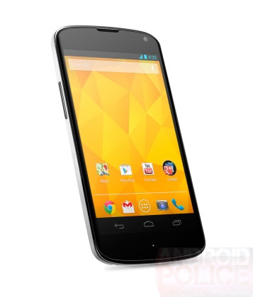 Белый смартфон Nexus 4 будет доступен в двух модификациях — с 8 и 16 ГБ флэш-памяти