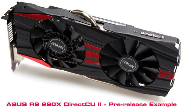 3D-карта Asus Radeon R9 290X DirectCU II будет отличаться от референсного образца 3D-карты Radeon R9 290X