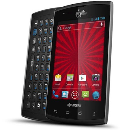 В США начались продажи бюджетного смартфона Kyocera Rise с выдвижной клавиатурой 