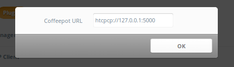 Веб интерфейс для кофеварки на Ajenti через HTCPCP Веб интерфейс для кофеварки на Ajenti через HTCPCP