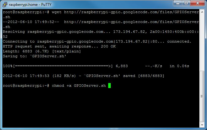 Веб контроль Raspberry Pi GPIO