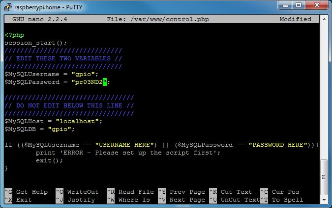 Веб контроль Raspberry Pi GPIO