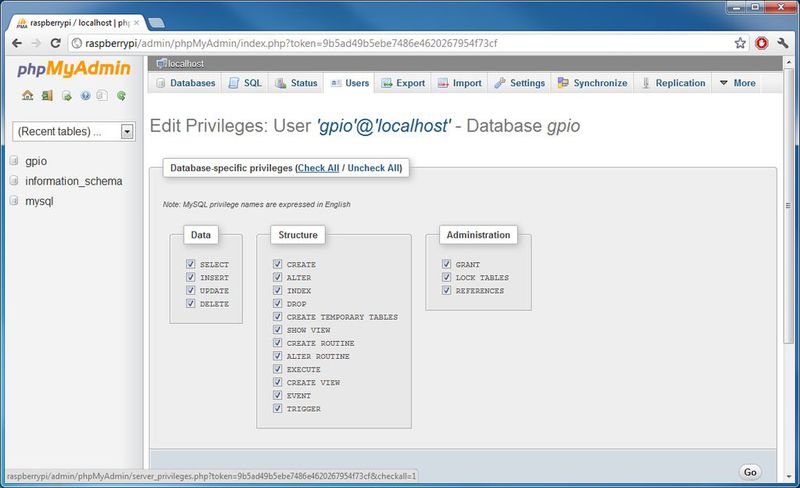 Веб контроль Raspberry Pi GPIO Веб контроль Raspberry Pi GPIO