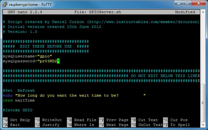 Веб контроль Raspberry Pi GPIO