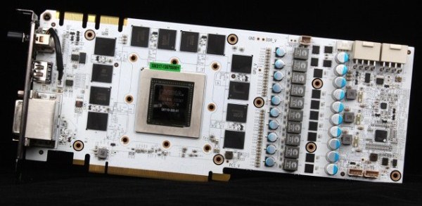 Видеокарта Galaxy GeForce GTX 780 HOF получила белую печатную плату с танталовыми конденсаторами Galaxy GeForce GTX 780 HOF