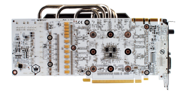 Видеокарта Galaxy GeForce GTX 780 HOF получила белую печатную плату с танталовыми конденсаторами Galaxy GeForce GTX 780 HOF