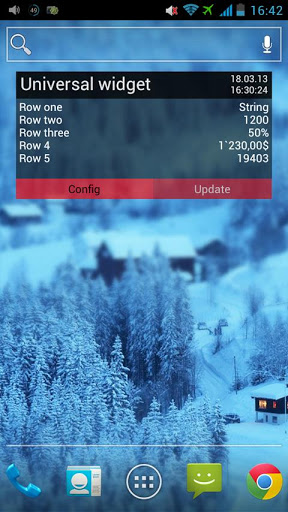 Виджет для вывода пользовательских данных на Android Виджет для вывода пользовательских данных на Android