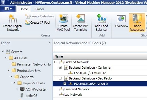 Виртуализация сети в System Center 2012 SP1 — Virtual Machine Manager Виртуализация сети в System Center 2012 SP1 — Virtual Machine Manager