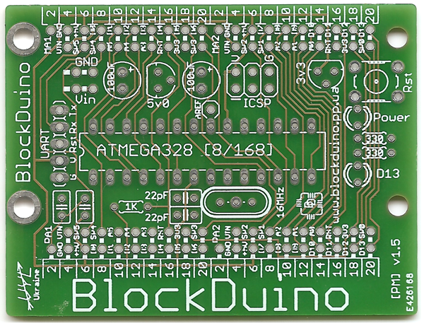 Визуализация платы сделанной в EAGLE с помощью Photoshop image