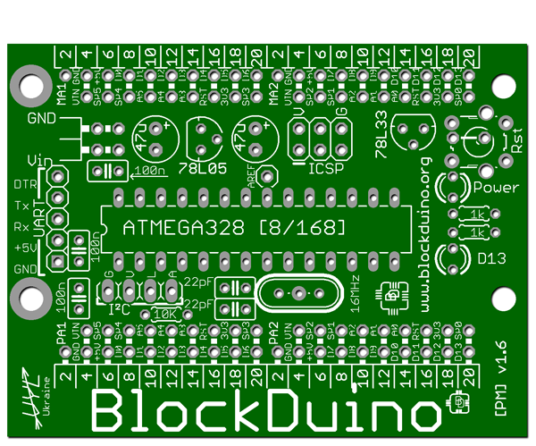 Визуализация платы сделанной в EAGLE с помощью Photoshop image