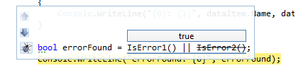 Визуализация «if» в отладчике Visual Studio от BugAid Визуализация «if» в отладчике Visual Studio от BugAid