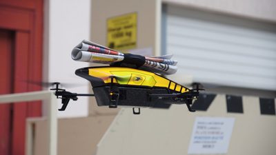 Во Франции тестируют доставку газет дронами