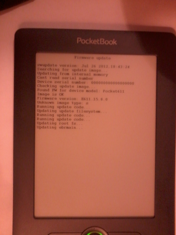 Восстановление электронной книги Pocketbook 611