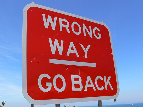 Возможно, вы идете не туда Возможно, вы идете не туда