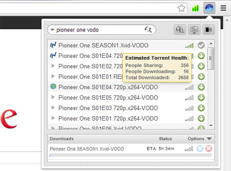 Встречайте, BitTorrent клиент для Google Chrome