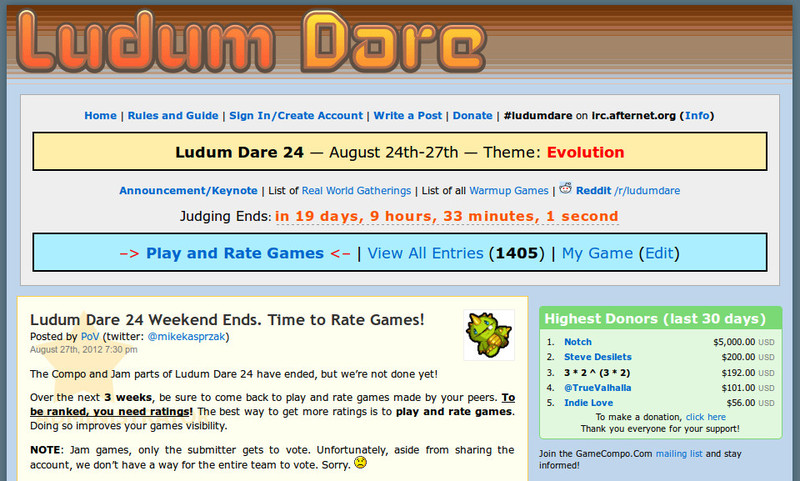 Встречайте Ludum Dare 24 image