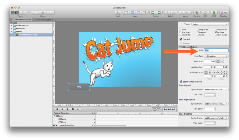 Введение в CocosBuilder Введение в CocosBuilder