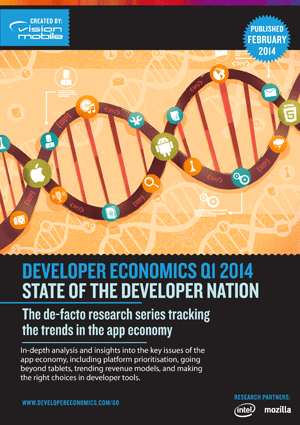 Вышел шестой отчет Developer Economics за первый квартал 2014 года