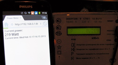 Выводим счетчик электроэнергии в интернет image