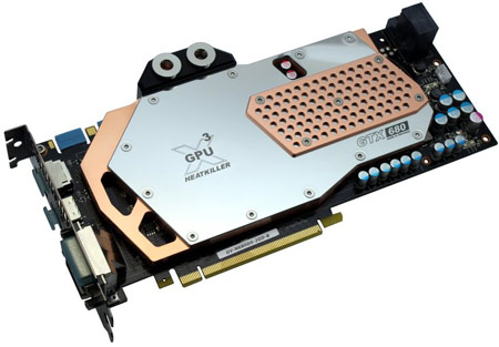водоблок для GeForce GTX 680 стоит 95 евро
