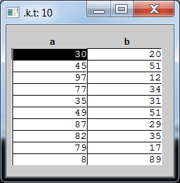 Язык K: Отображение графического интерфейса из данных