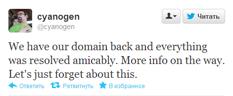За домен CyanogenMod.com потребовали выкуп