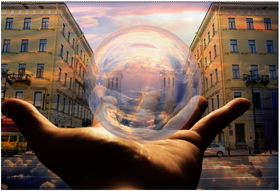 Шар на ладони