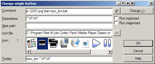 Закладки в Media Player Classic Home Cinema