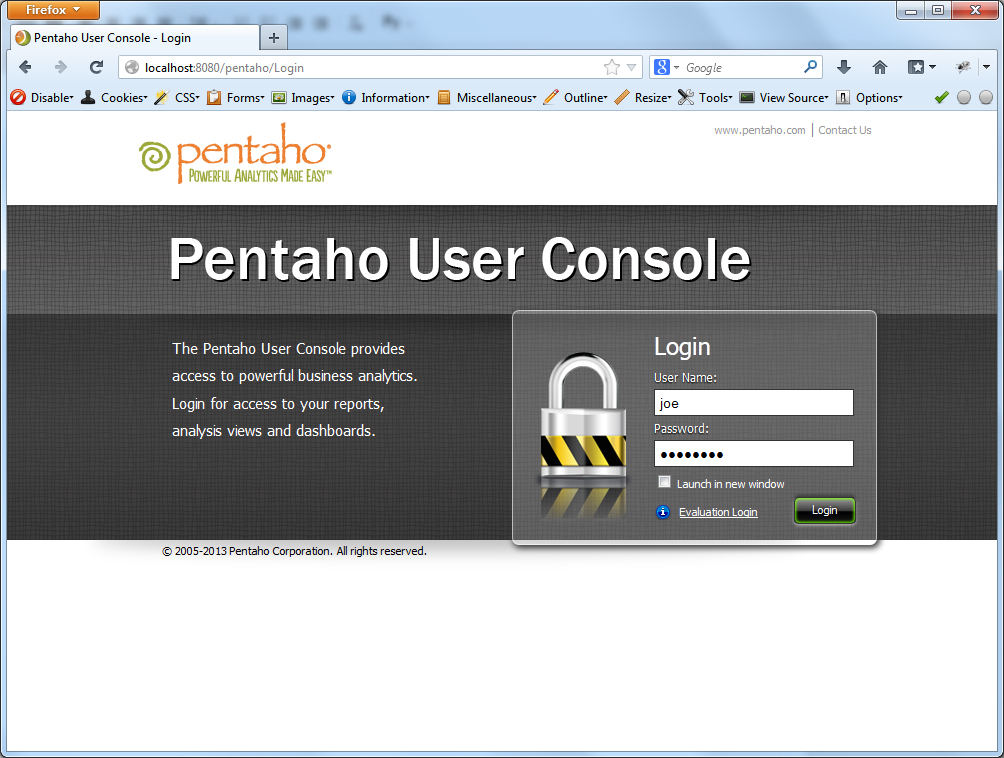 Запуск OLAP сервера на базе Pentaho по шагам