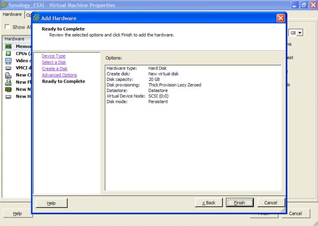 Запускаем Synology на ESXi image