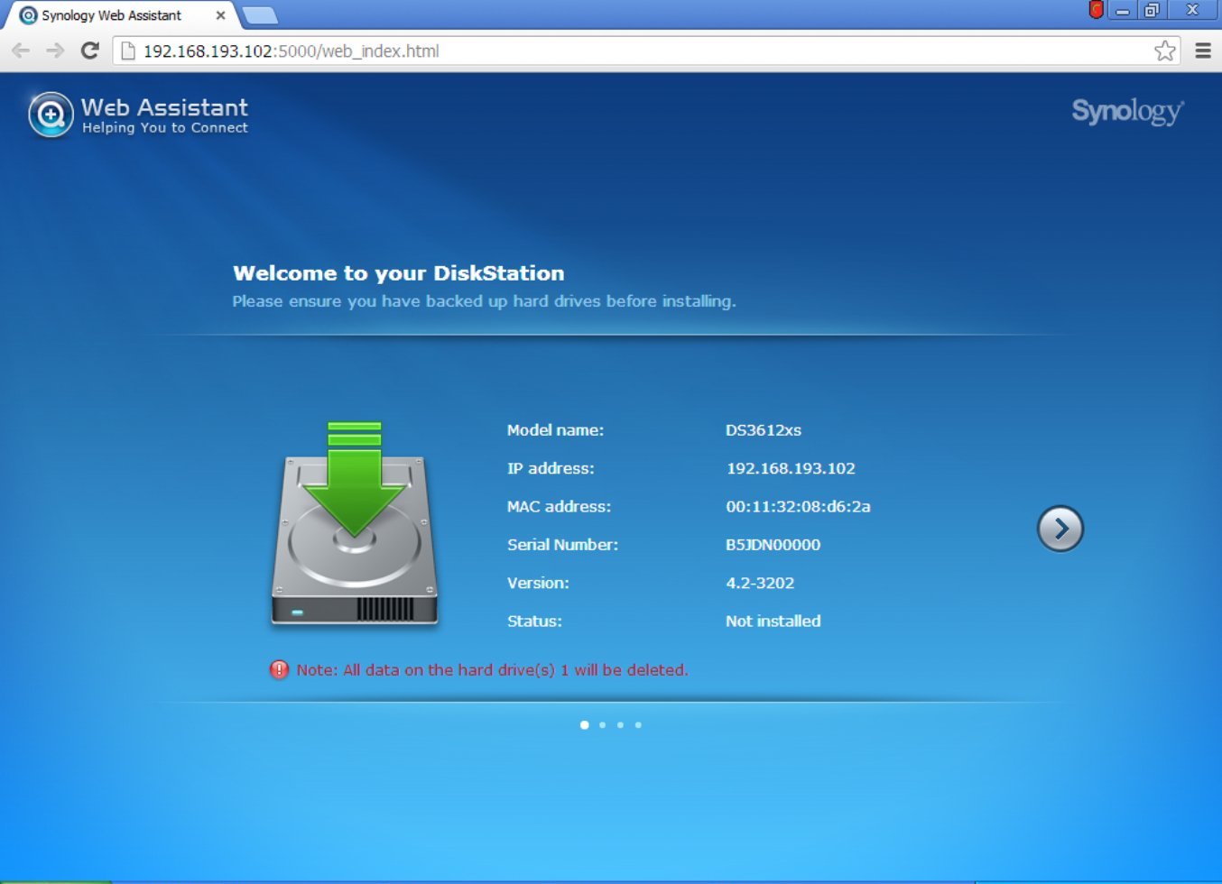 Запускаем Synology на ESXi image