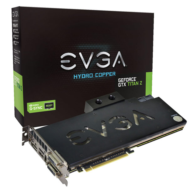 EVGA выпустила три варианта 3D-карты GeForce GTX Titan Z, включая разогнанный вариант с водоблоком