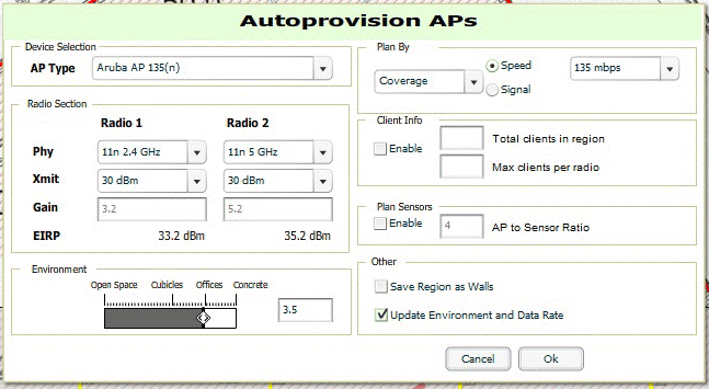 Параметры работы точек доступа и распределение абонентов между ними Параметры работы точек доступа и распределение абонентов между ними