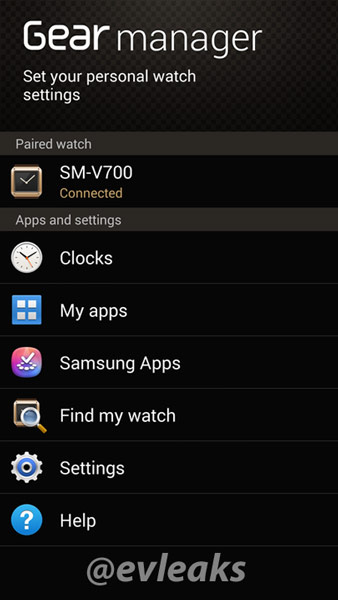Номер модели «умных часов» Samsung Galaxy Gear — SM-V700