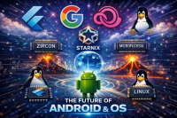 Flutter, Google, Fuchsia, Zircon, Linux, Starnix, Magma, Microfuchsia, будущее Андроида и других ОС