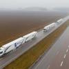 Более десятка беспилотных грузовиков со всей Европы съехались в Роттердаме