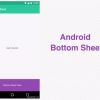 Android: выдвигающийся экран снизу